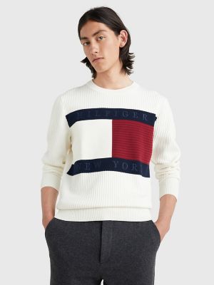 Textured Flag Sweater | Tommy Hilfiger USA