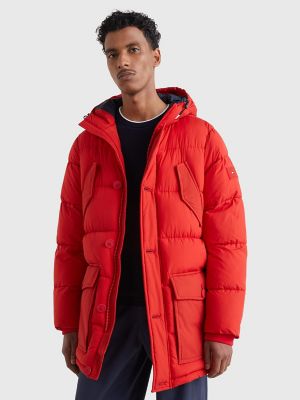 Tommy hilfiger men's online parka with fur hood