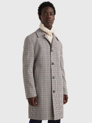 Houndstooth Print Car Coat | Tommy Hilfiger