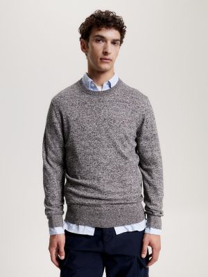 Cotton Cashmere Blend Crewneck Sweater