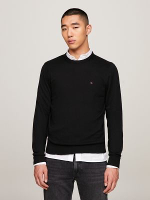 Cotton Cashmere Blend Crewneck Sweater