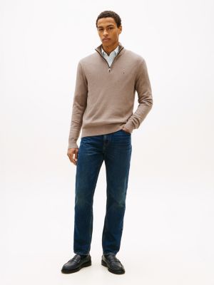 Cotton Cashmere Quarter-Zip Sweater | Tommy Hilfiger