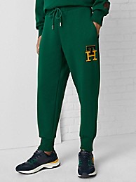 HILFIGER COLLECTION TH Monogram Relaxed Fit Joggers,PREP GREEN