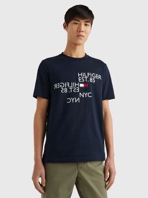 Mirror Logo T-Shirt, Navy