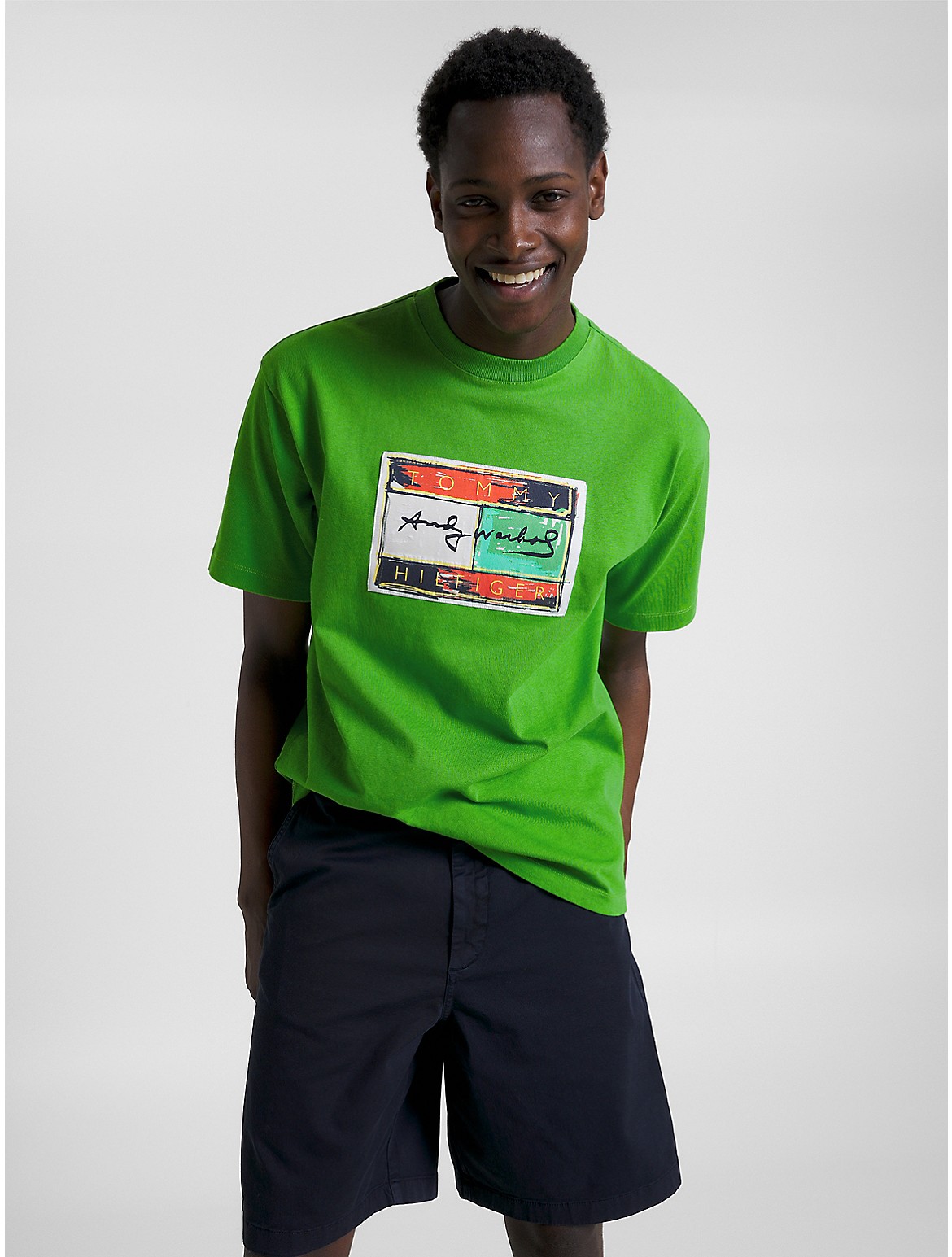 Tommy Hilfiger Th X Andy Warhol Flag T In Galvanic Green | ModeSens