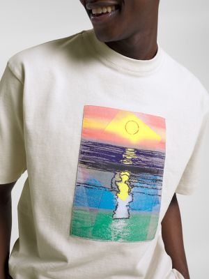 トミー ヒルフィガー   XANDY WARHOL サンセットポプリンシャツ （マルチ） トミー ヒルフィガー TOMMY HILFIGER TOMMYXANDY WARHOL サン