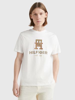 Embroidered Monogram T-Shirt, White
