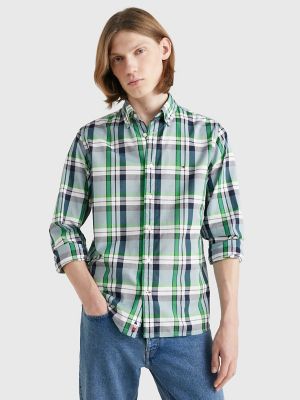 Regular Fit Tartan Plaid Shirt | Tommy Hilfiger USA