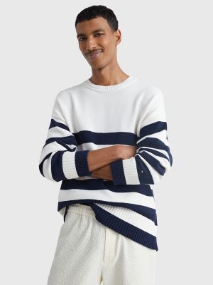 Tommy Hilfiger Men's Solid Crewneck Sweater at  Men’s Clothing store