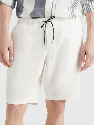 Tommy hilfiger mens 2025 white shorts