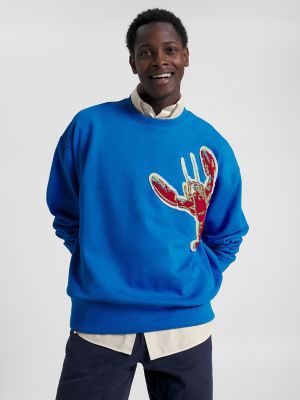 Tommy hilfiger blue outlet sweatshirt