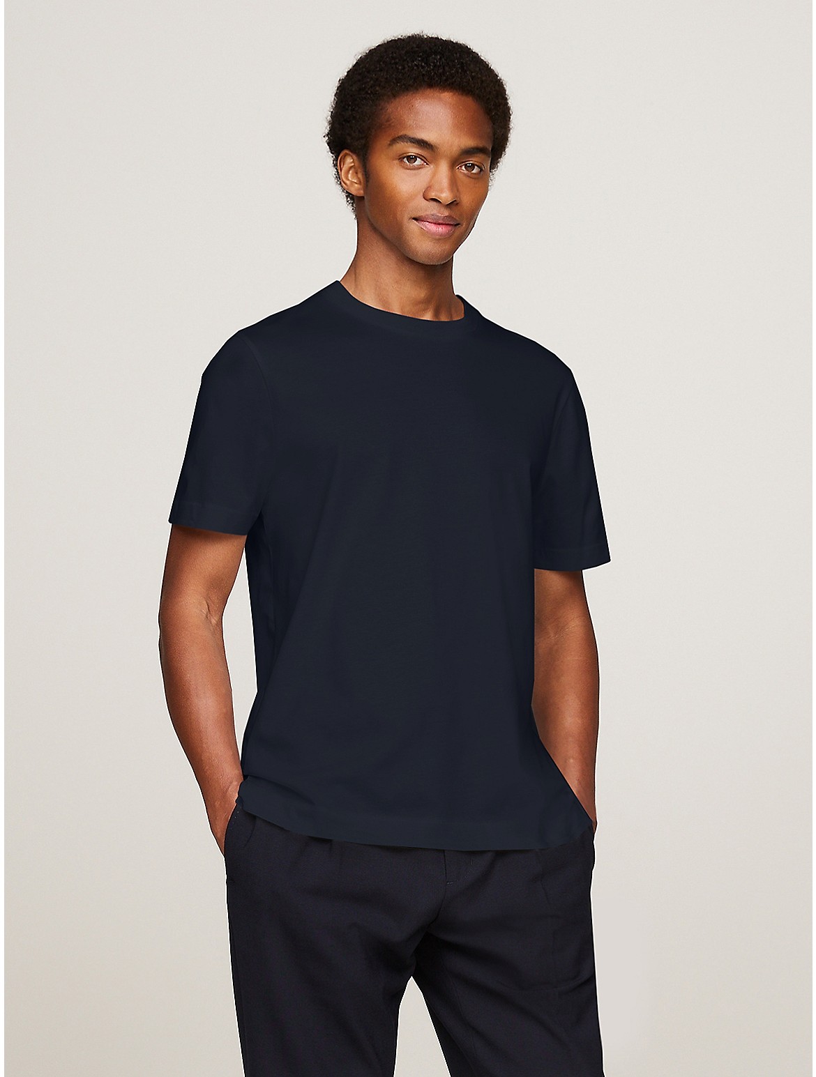 Tommy Hilfiger Men's Solid Mercerized Cotton T-Shirt