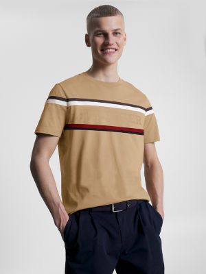 Tommy hilfiger khaki t hot sale shirt