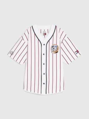 Disney Mickey And Friend Play Baseball Red Line Baseball Jersey