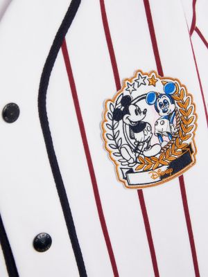 Mickey Mouse White Red Disney Baseball Jerseys For Men And Women