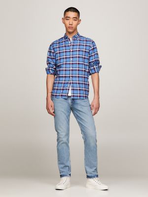 Regular Fit Stripe Check USA Tommy | Oxford Hilfiger Shirt