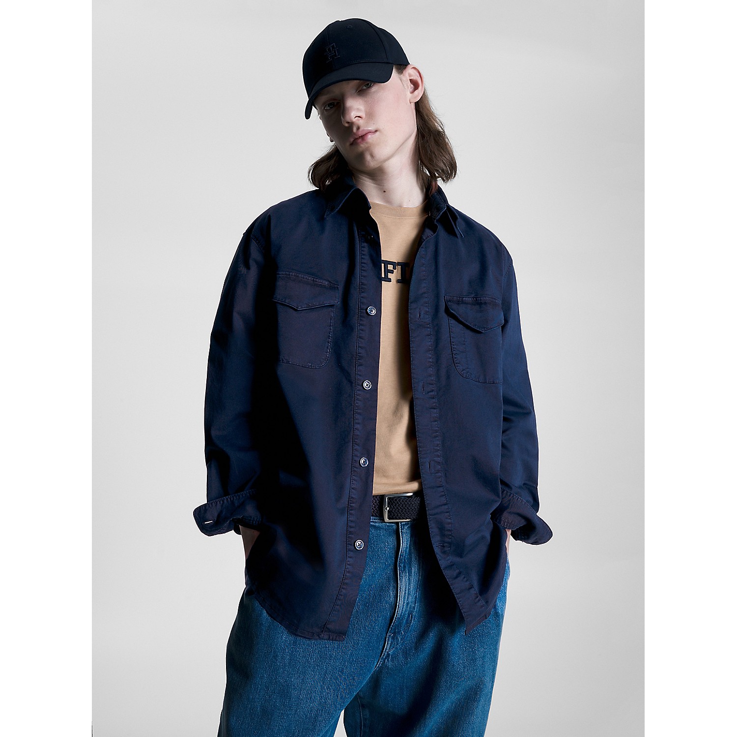 TOMMY HILFIGER Relaxed Fit Garment-Dyed Overshirt