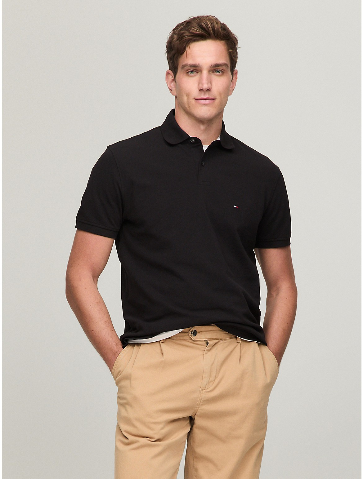 Tommy Hilfiger Classic Fit 1985 Polo In Black