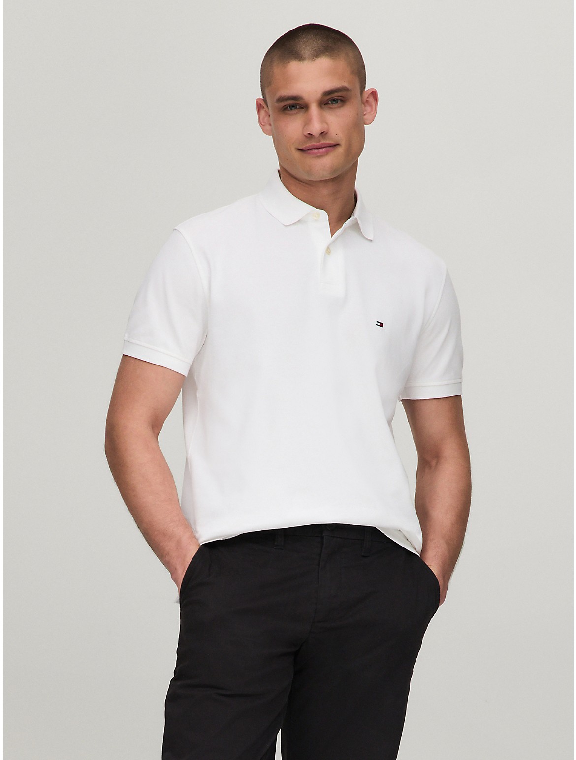 Tommy Hilfiger Classic Fit 1985 Polo In Desert Sky,white