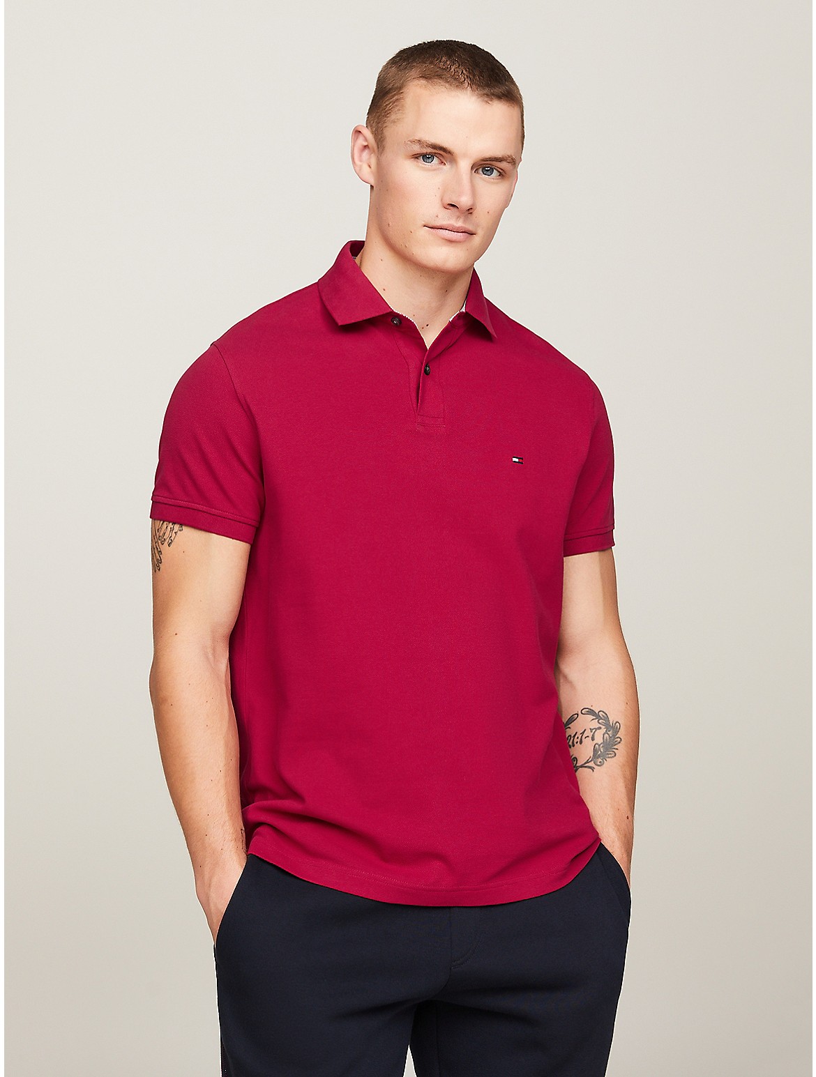 Tommy Hilfiger Regular Fit 1985 Polo In Royal Berry | ModeSens | Sport-Poloshirts