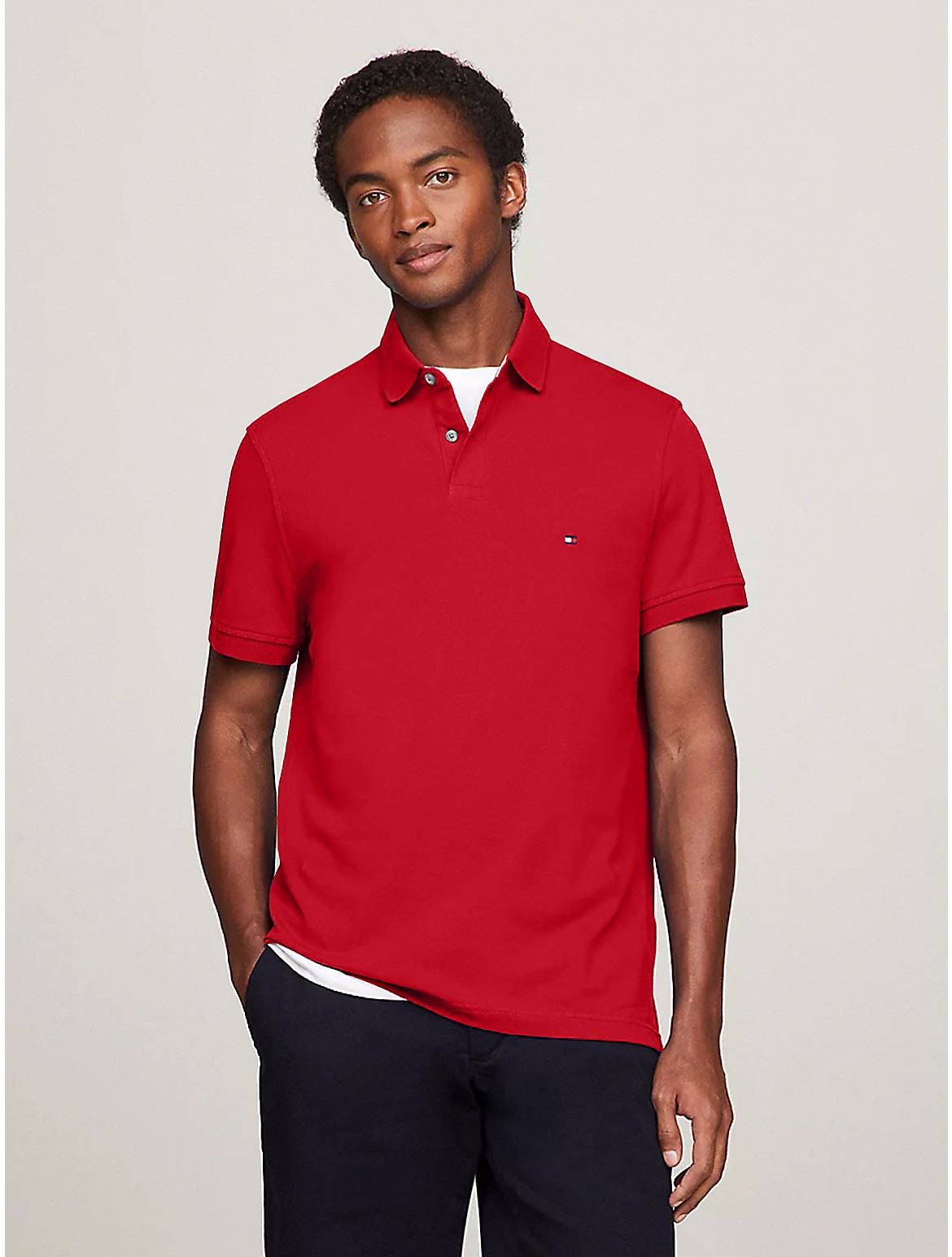 Tommy Hilfiger Regular Fit 1985 Polo In Primary Red