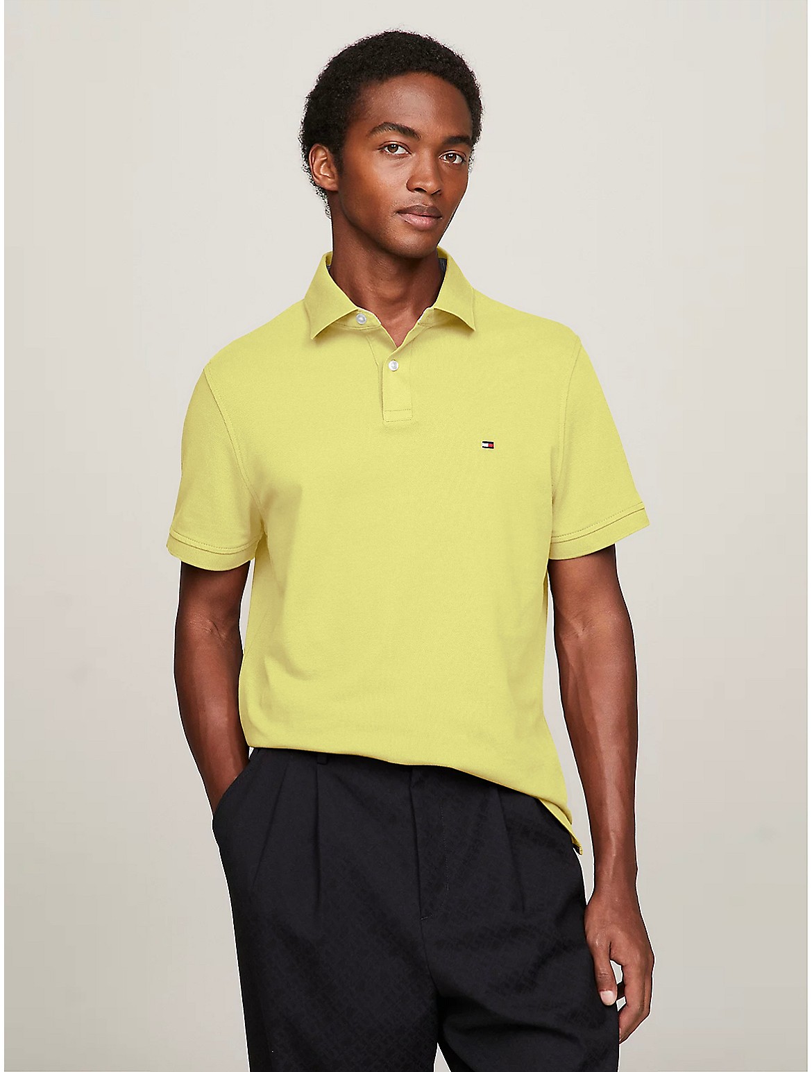 Tommy Hilfiger Regular Fit 1985 Polo In Yellow Tulip