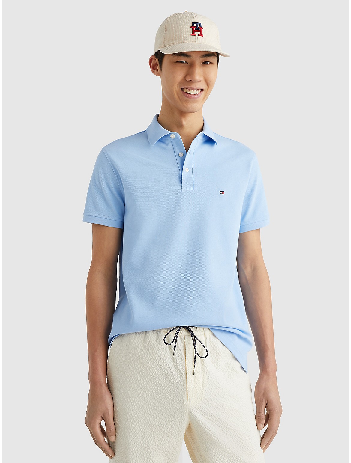 Tommy Hilfiger Slim Fit 1985 Polo In Vessel Blue