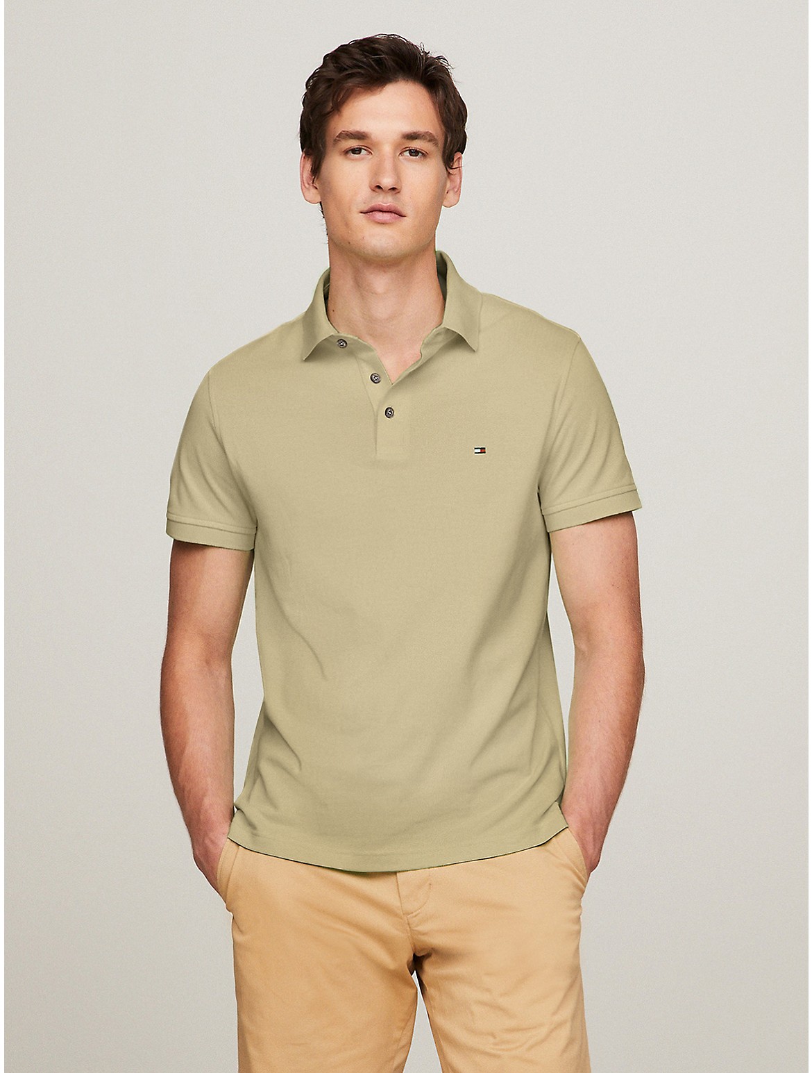 Tommy Hilfiger Slim Fit 1985 Polo In Faded Olive
