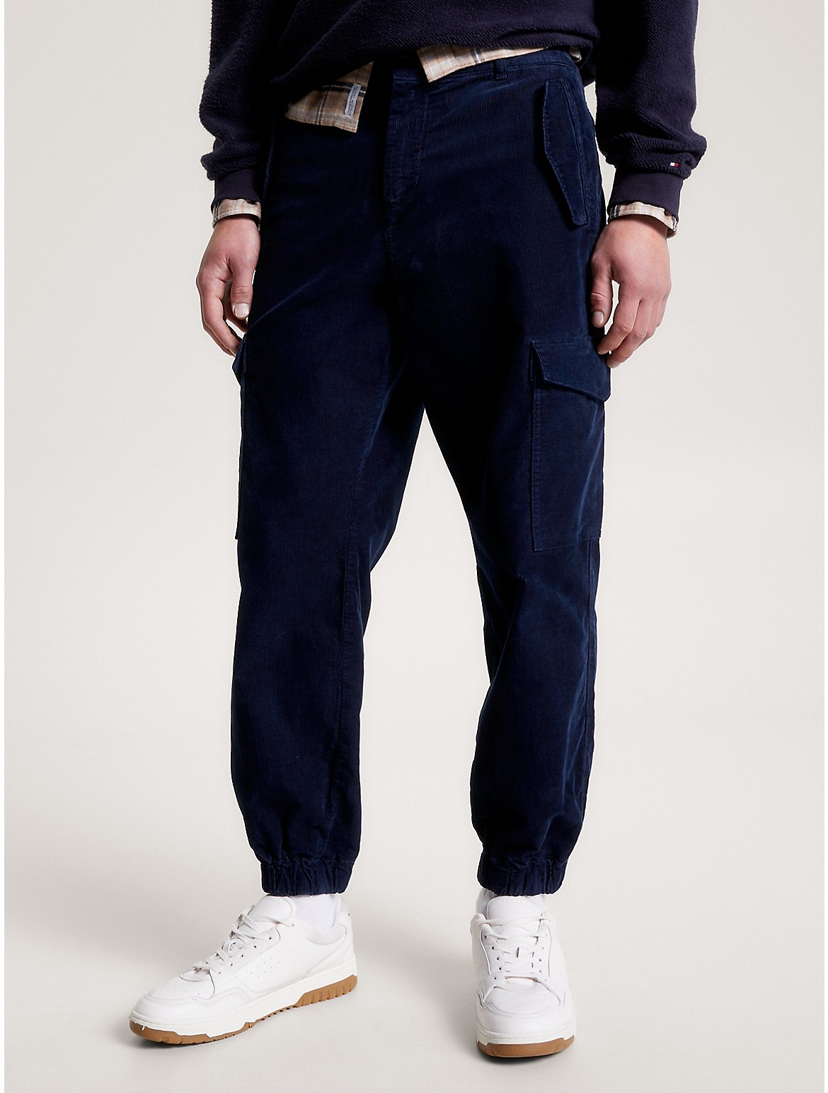Tommy Hilfiger Corduroy Cargo Pant In Navy