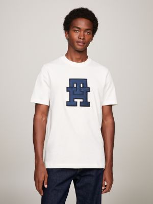 Tommy Hilfiger Junior logo-embroidered denim shirt - Blue