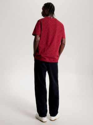 Allover TH Embroidered Monotype T-Shirt | Tommy Hilfiger USA