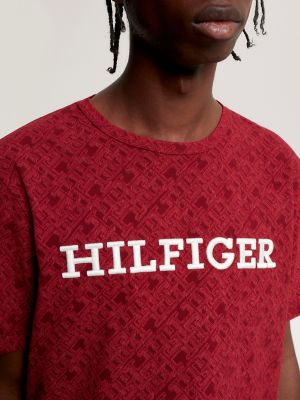 Allover TH Hilfiger USA Tommy Embroidered Monotype T-Shirt 