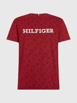 Allover TH Embroidered Monotype | Hilfiger Tommy USA T-Shirt