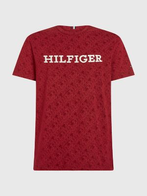 Allover TH Embroidered Monotype T-Shirt | Tommy Hilfiger USA