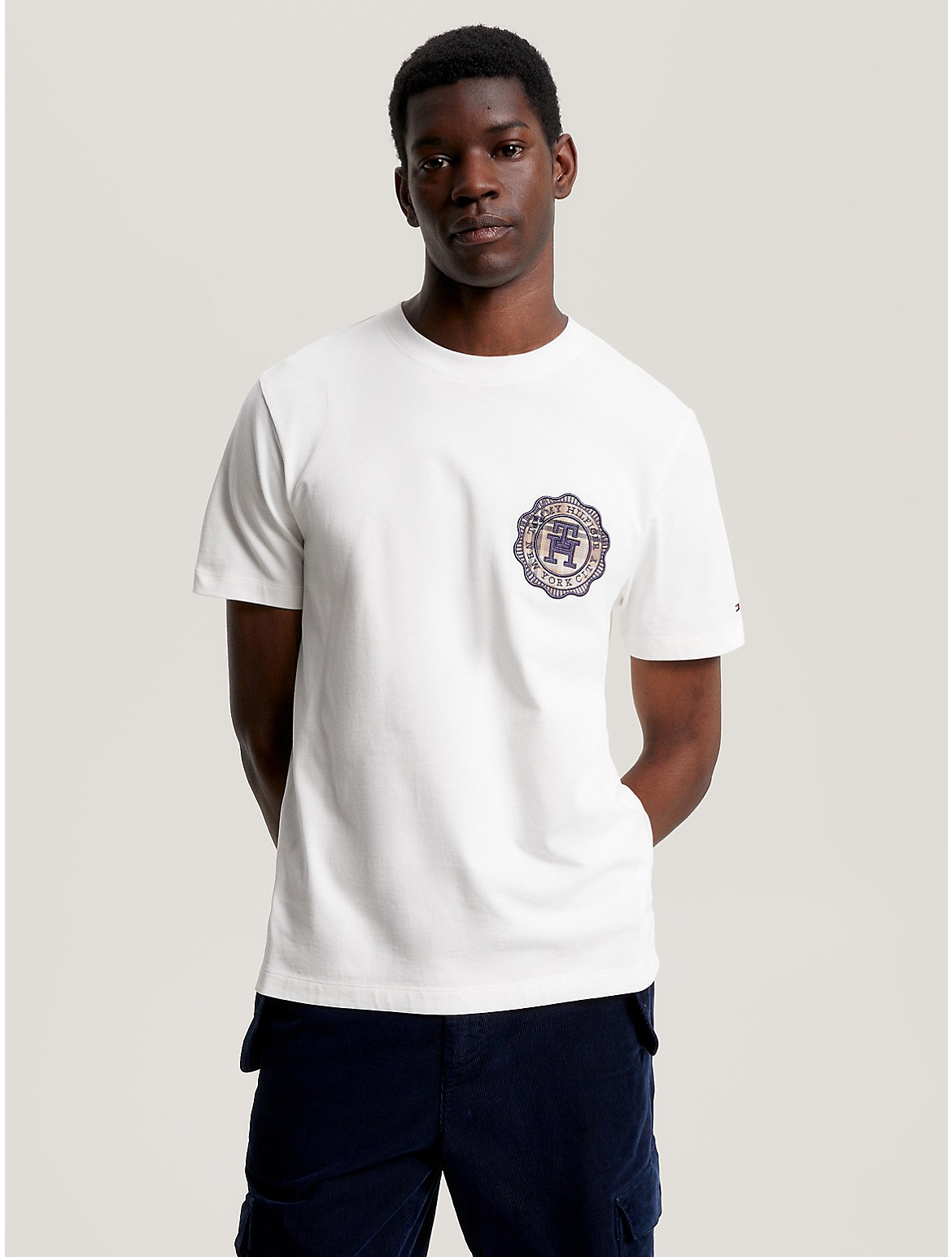 Tommy Hilfiger Men's TH Stamp Logo T-Shirt