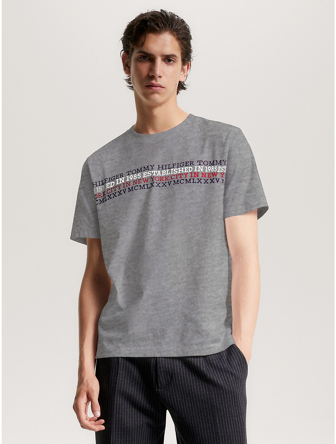 Tommy Hilfiger Men's NY Chest Stripe T-Shirt