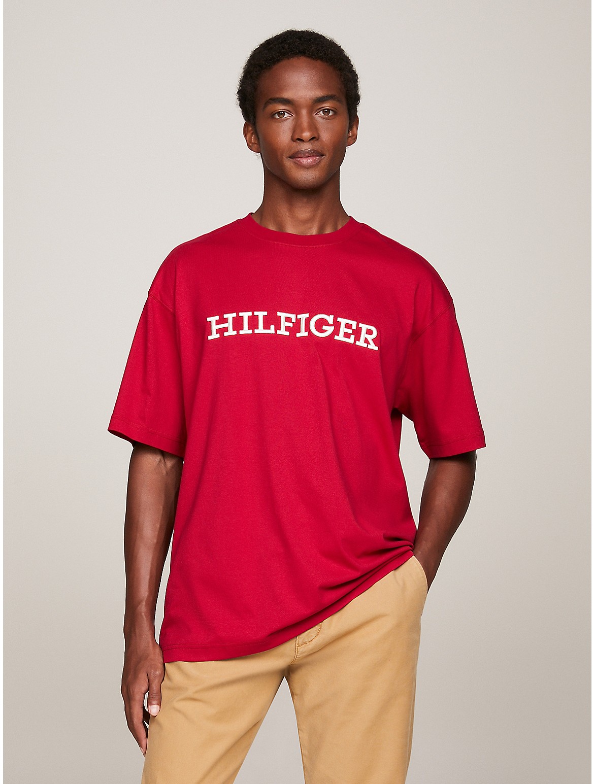 Tommy Hilfiger Men's Embroidered Monotype Logo T-Shirt