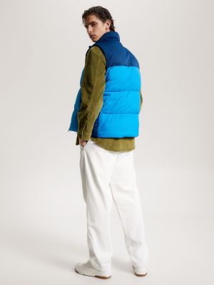 New York Puffer Vest, Cerulean Aqua