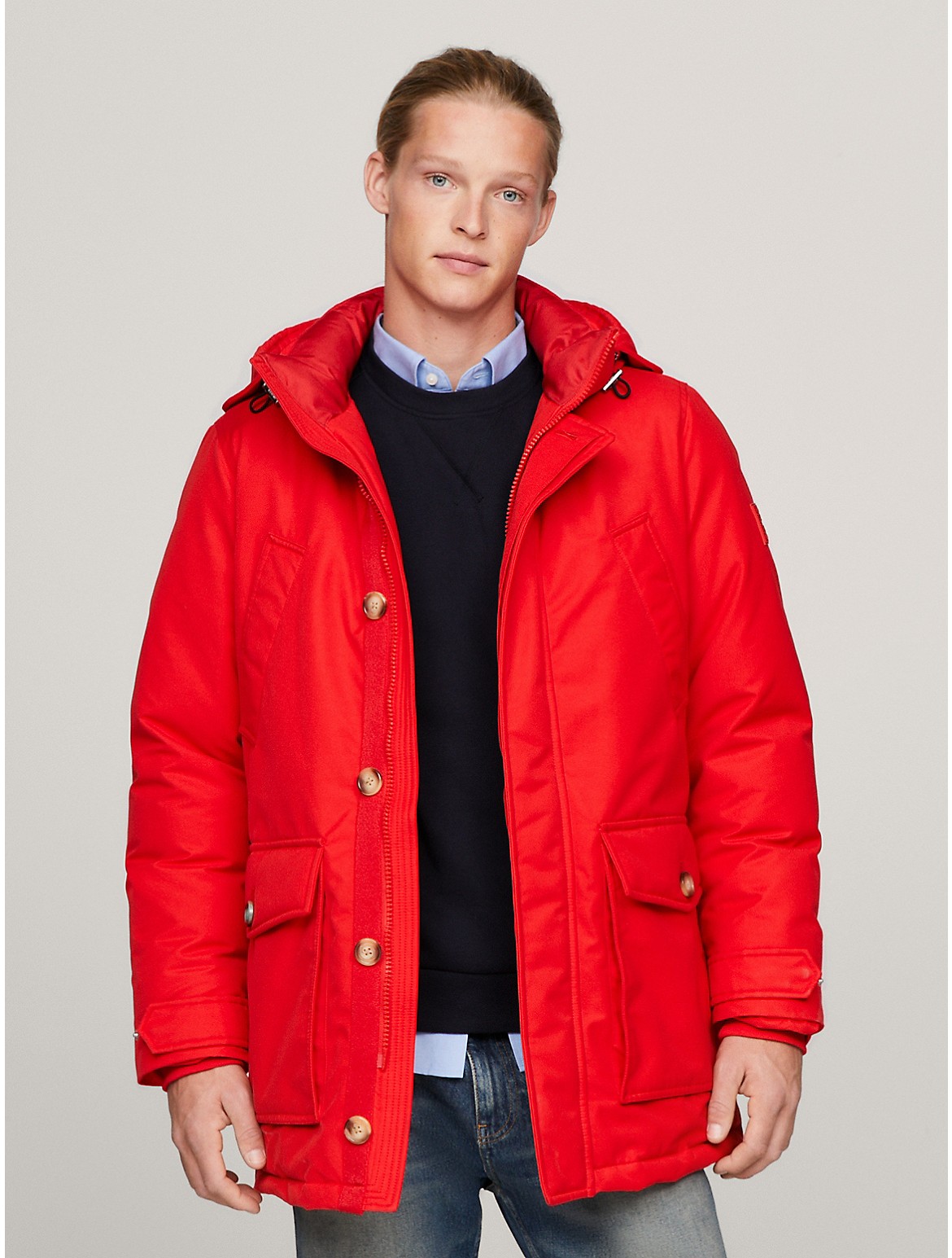 Tommy Hilfiger Men's Hooded Recycled Down Parka