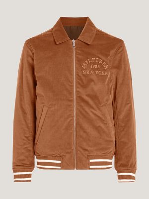 Tommy hilfiger outlet suede bomber jacket