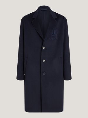 Tommy hilfiger cheap navy coat mens