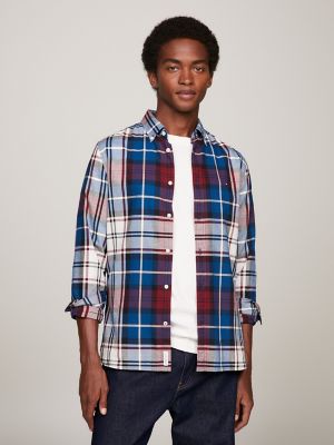 Slim Fit Tartan Oxford Shirt Tommy Hilfiger USA