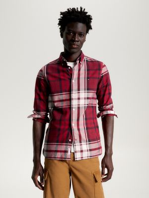 Red | Men's Shirts | Tommy Hilfiger USA