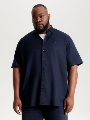 Big and Tall Regular Fit Poplin Shirt, Navy
