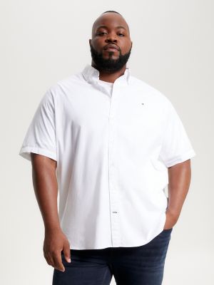 Big and Tall Regular Fit Poplin Shirt, White