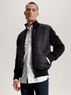 Tommy hilfiger mixed media zip front new arrivals