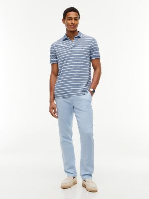 Мужские топы Tommy Hilfiger Regular Fit Linen-Blend Pique Polo — фото 2