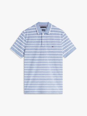 Мужские топы Tommy Hilfiger Regular Fit Linen-Blend Pique Polo — фото 6