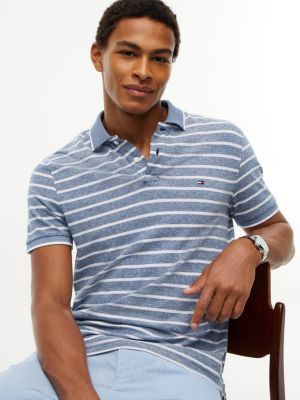 Мужские топы Tommy Hilfiger Regular Fit Linen-Blend Pique Polo — фото 3