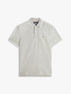 Regular Fit Linen-Blend Pique Polo — Dark Artichoke 6